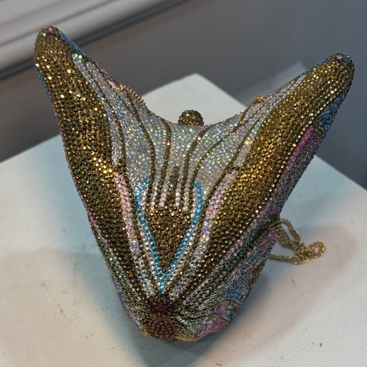 Butterfly Serafina Clutch - Crystal