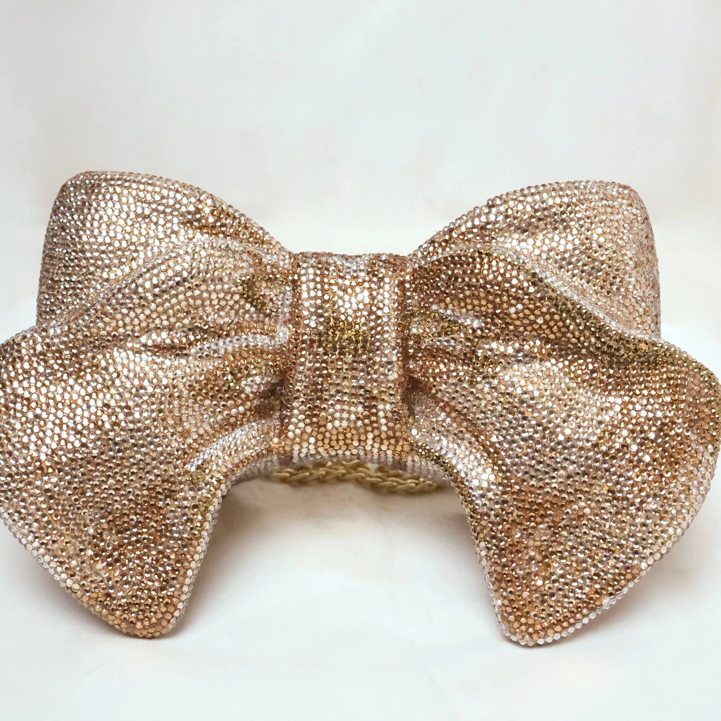 Bow Gold Clutch - Crystal