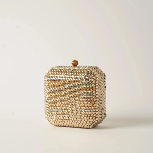 Fizzoni Gold Clutch - Crystal