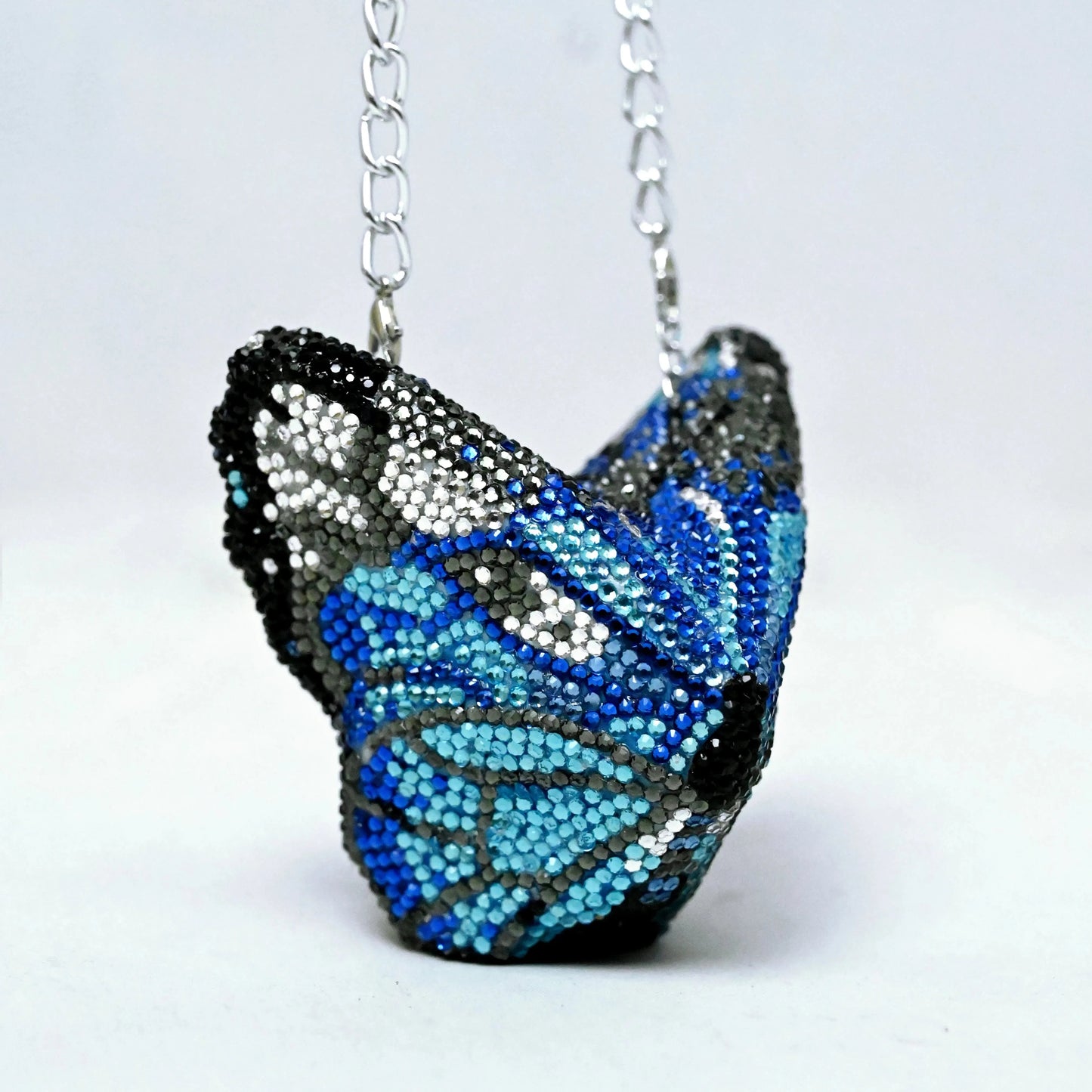 Butterfly Mini Blue Clutch - Crystal
