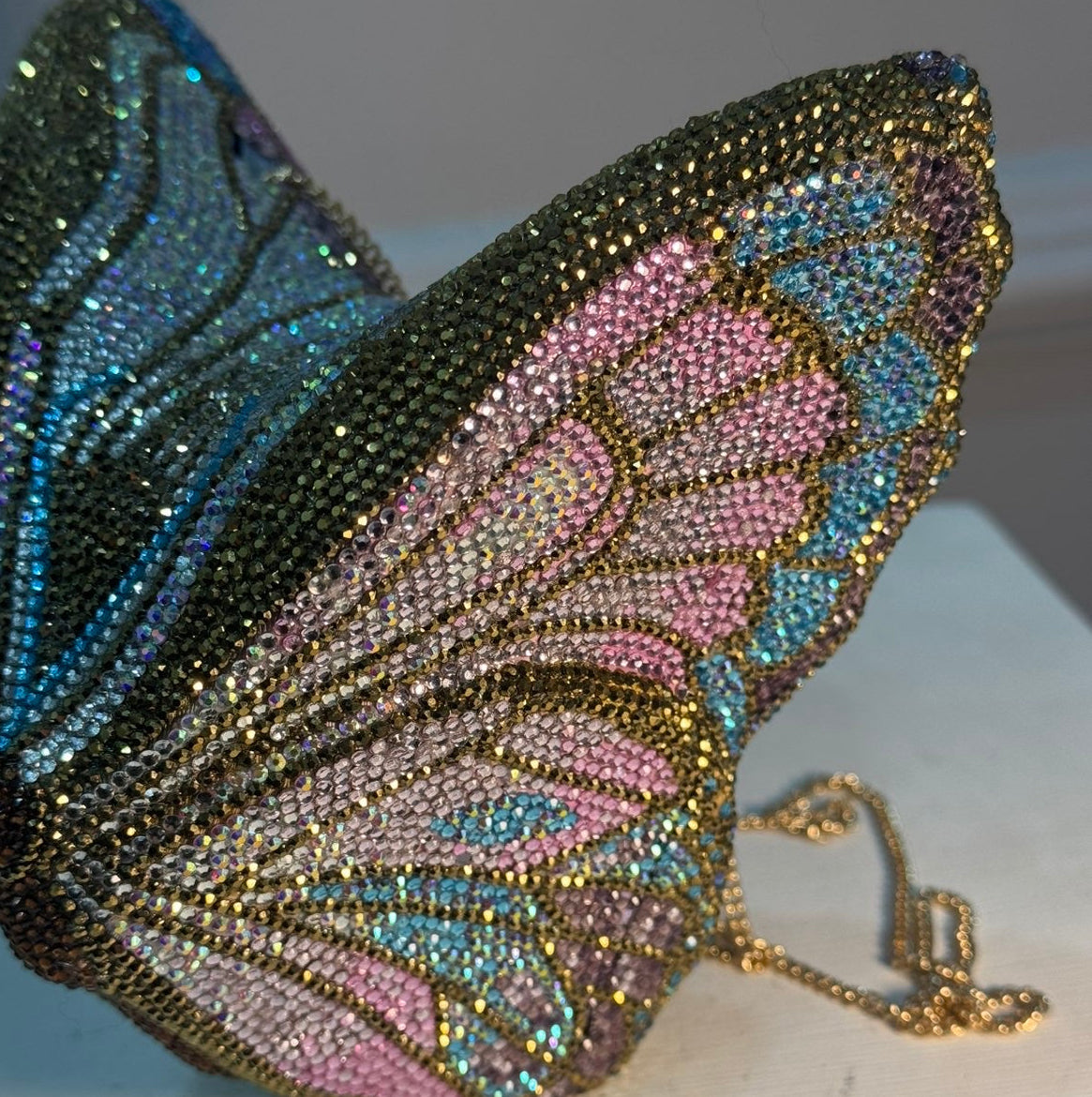 Butterfly Serafina Clutch - Crystal