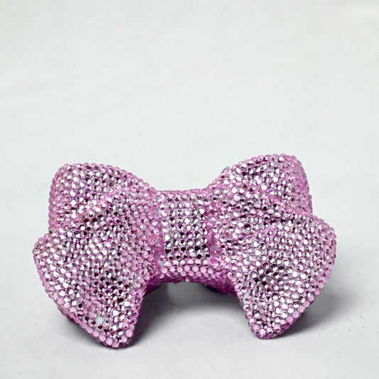 Bow Mini Pink Clutch - Crystal
