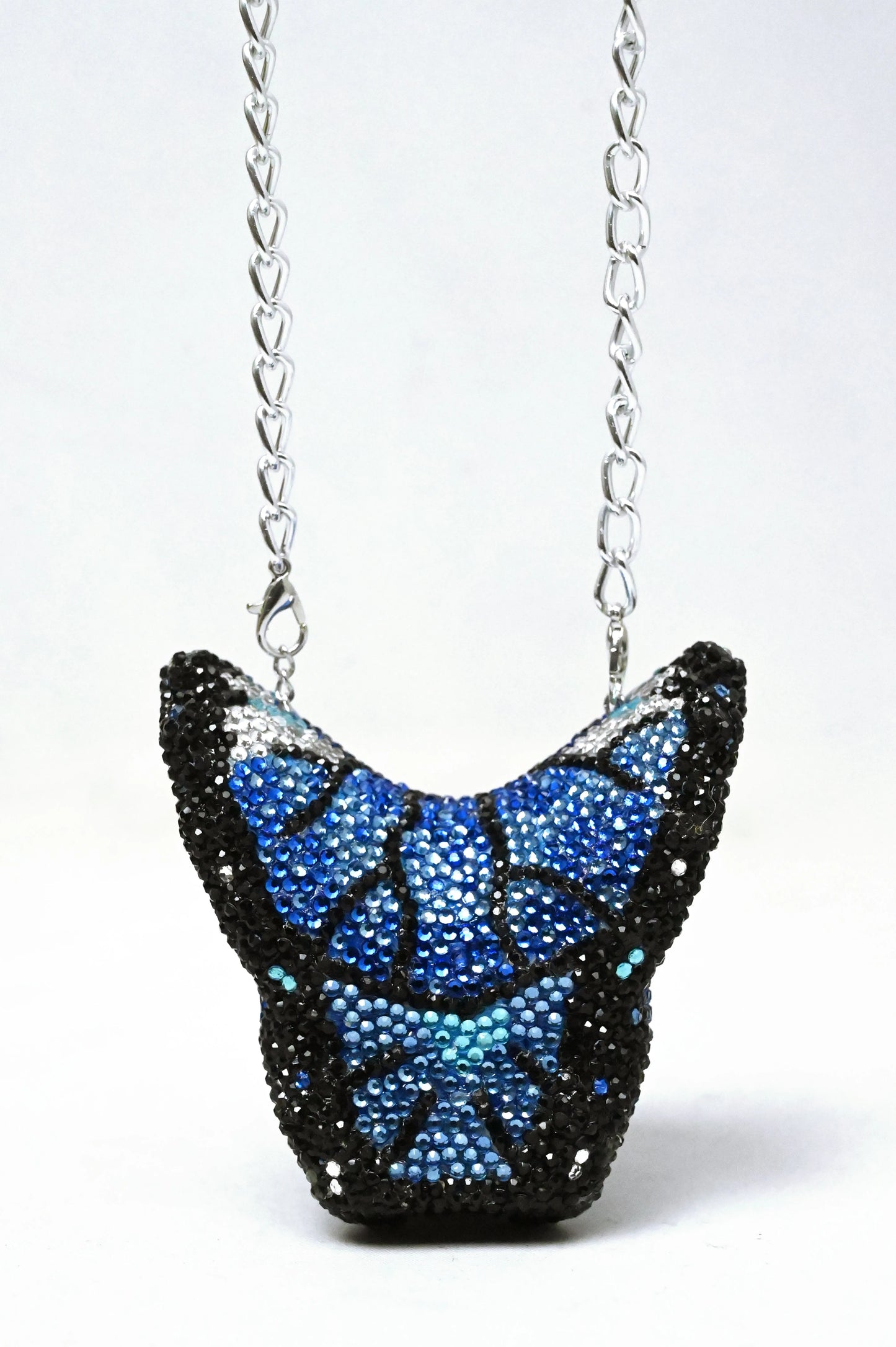 Butterfly Mini Blue Clutch - Crystal