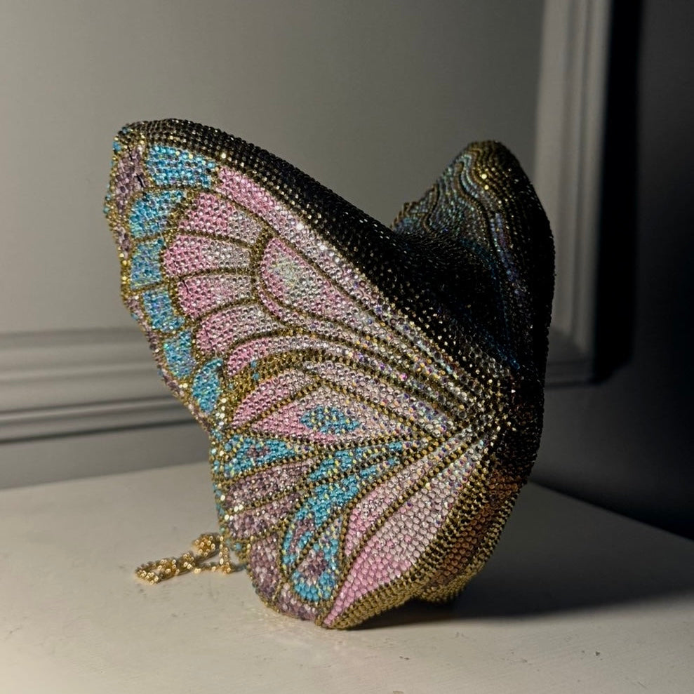 Butterfly Serafina Clutch - Crystal