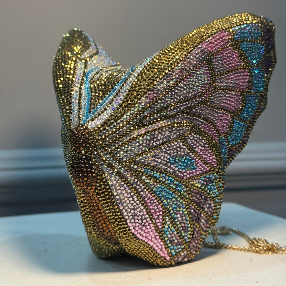 Butterfly Serafina Clutch - Crystal