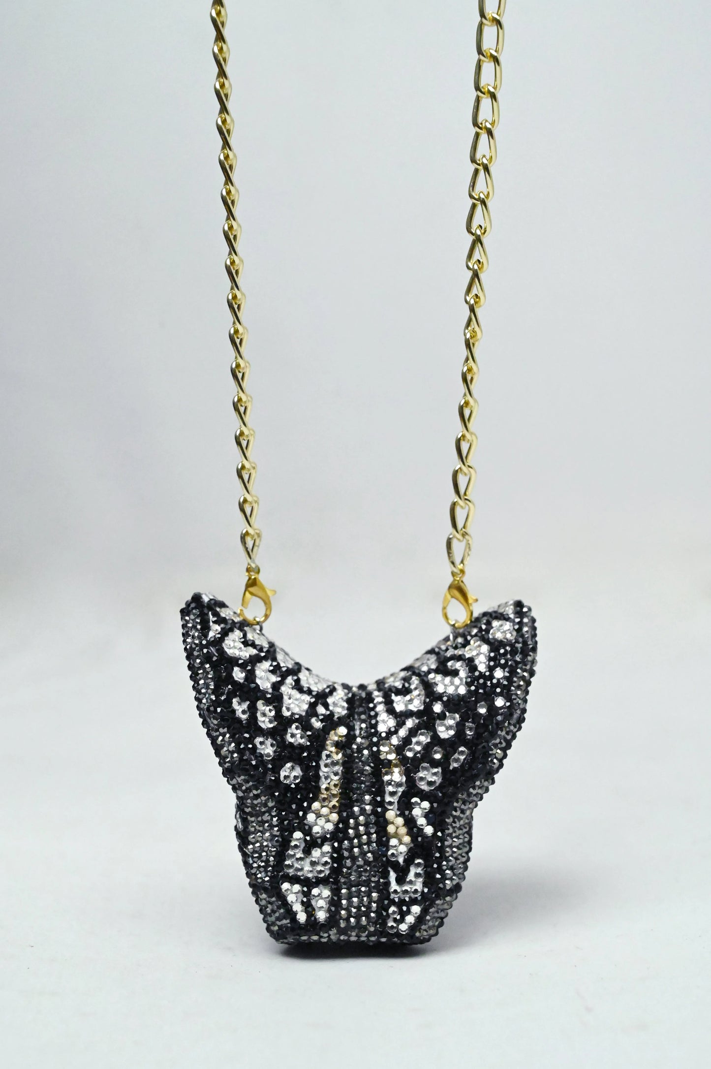 Butterfly Mini Gold Clutch - Crystal