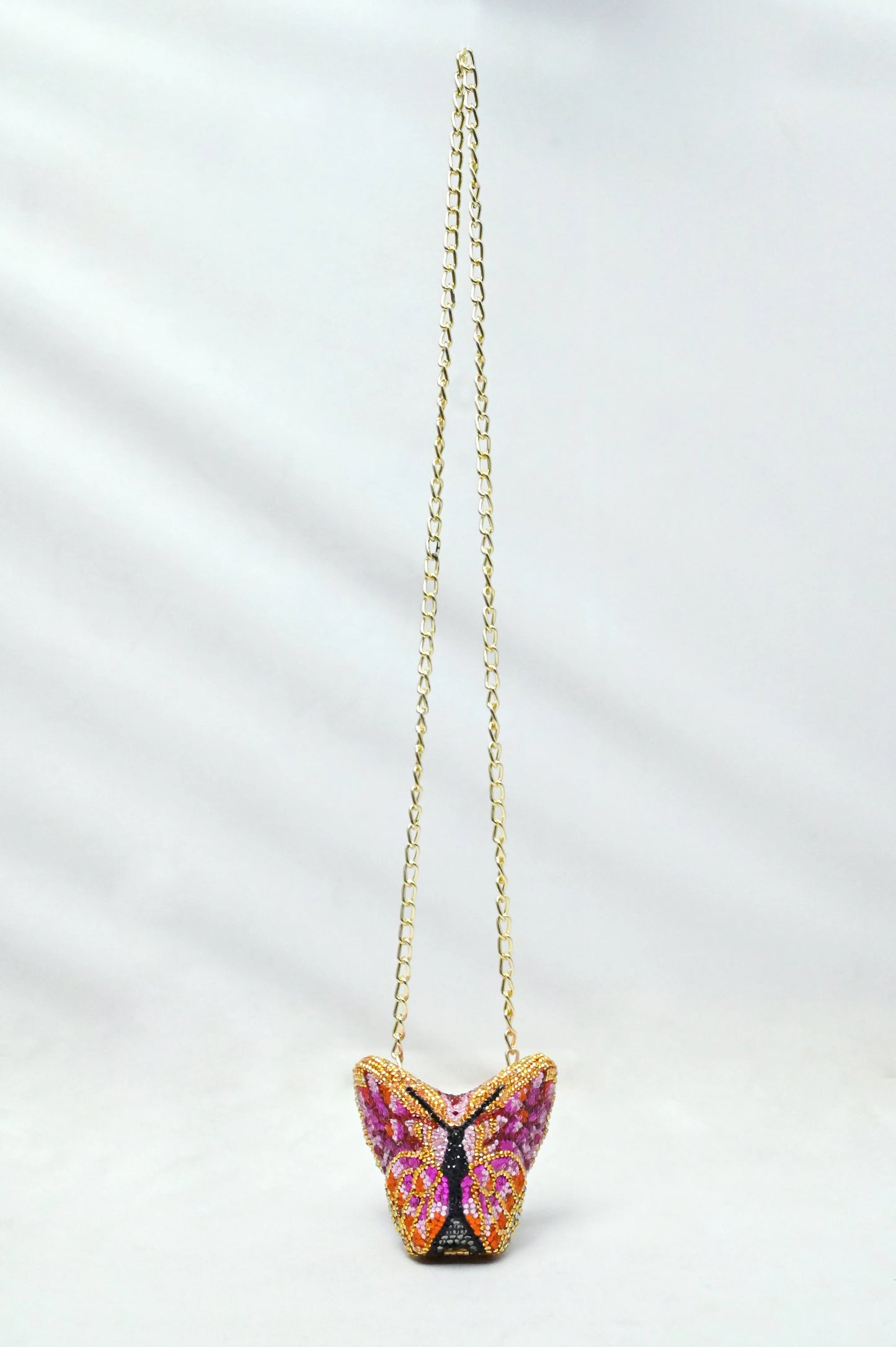 Butterfly Mini Pink Clutch - Crystal