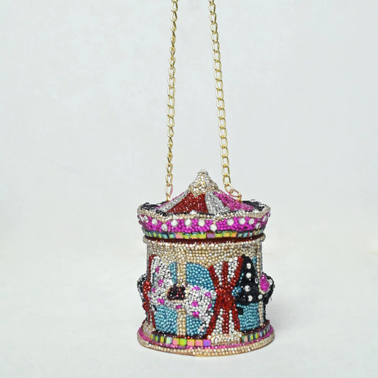 Carousel Clutch - Crystal