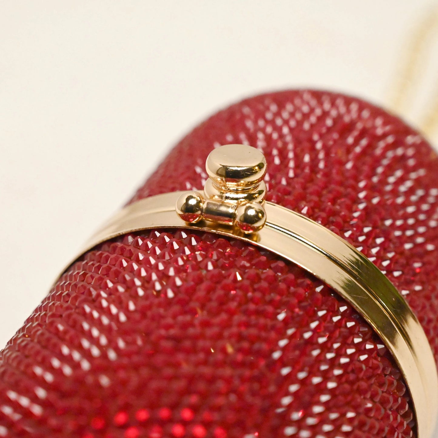 Pill Red Clutch - Crystal