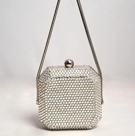 Fizzoni X Silver Clutch - Crystal